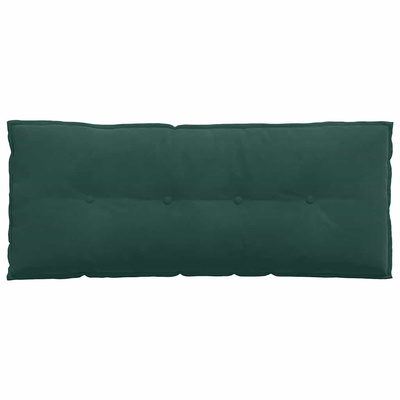 Poduszka na plecy Ciemna zieleń 120 x 50 cm Tkanina sztruksowa