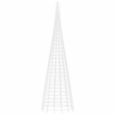 vidaXL Choinka z lampek, na maszt, 3000 zimnych białych LED, 800 cm