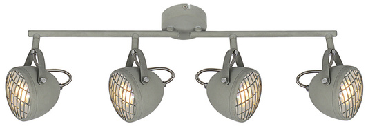 Lampa ścienna listwa 4X50W GU10 betonowy szary PENT 94-68071