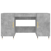 vidaXL Biurko, szarość betonu, 140x50x75 cm, materiał drewnopochodny wariant 10