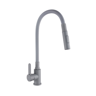 Bateria zlew. dalis z elastyczną 2f wylewką, szary BZ-64-005-L Invena