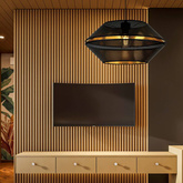 Lampa wisząca  MALIA 1 BLACK/GOLD