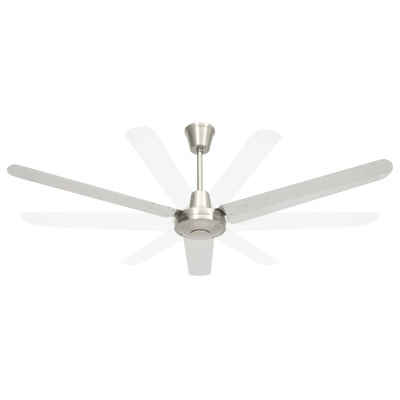 vidaXL Wentylator sufitowy, 142 cm, srebrny