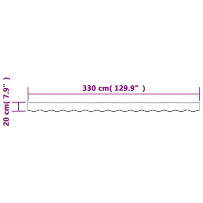 Lambrekin do markizy, wielokolorowe paski, 350 cm