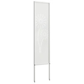 Ekran zapewniający prywatność w ogrodzie Biały 32 x 140 cm