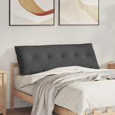 Poduszka na plecy Ciemnoszary 140 x 50 cm Tkanina sztruksowa