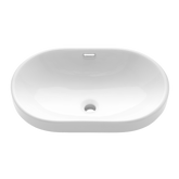 Umywalka wpuszczana w blat egina 60 cm owalna CE-52-060-W Invena