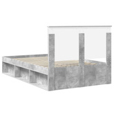 Ramka łóżka Betonowy 120 x 200 cm Lite drewno sosnowe