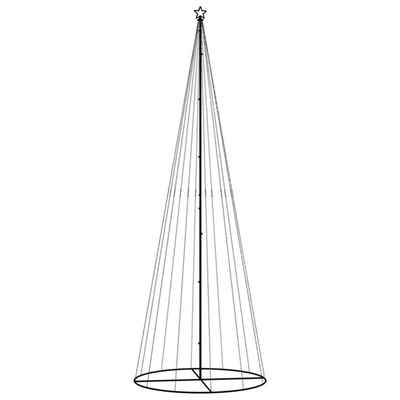 vidaXL Choinka stożkowa, 732 zimne białe LED, 160x500 cm