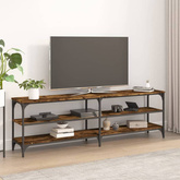 vidaXL Szafka pod TV, przydymiony dąb, 160x30x50 cm