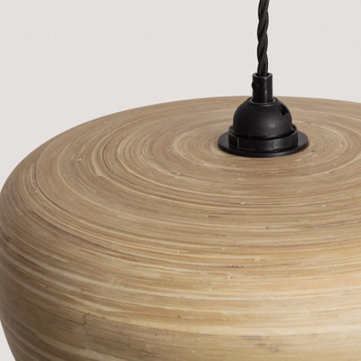 Lampa Wisząca Bambusowa Boho Abruzzo Elena E27