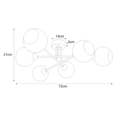 sufitowa K-JSL-1302/6 z serii FONS Lampa