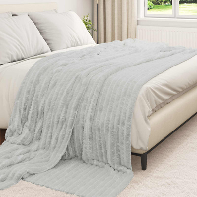 Koce narzutowe 6 pcs Szary 270 x 240 cm Polar