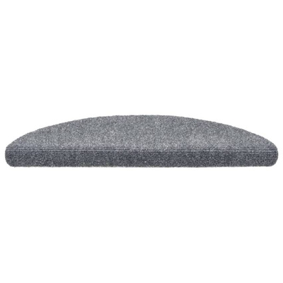 vidaXL Samoprzylepne nakładki na schody, 15 szt., 56x17x3 cm, szare