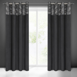 Zasłona Ariana czarna 140x250