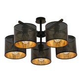 Lampa sufitowa  JORDAN 5 BLACK/GOLD