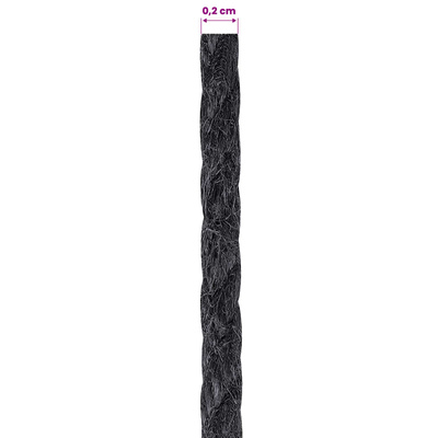 Lina jutowa 10 szt. 2 mm Czarny 100% juta Tossa