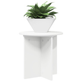 Stojak na rośliny 2 pcs Biały ?40 x 40 cm Drewno inżynieryjne