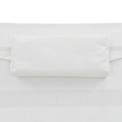 vidaXL Leżaki ze stolikiem, 2 szt., polirattan i textilene, czarne