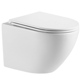 Miska wc podwieszana, qfs, limnos okrągła, z deską wolnoopadającą CE-93-001-L Invena