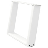 Nogi do stolika kawowego w kształcie litery U 2 szt. Białe 60x(42-43) cm Stal