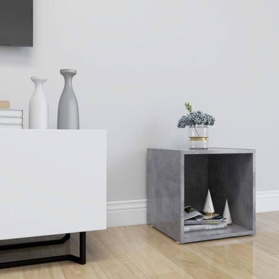 vidaXL Szafka pod TV, szarość betonu, 37x35x37 cm, płyta wiórowa