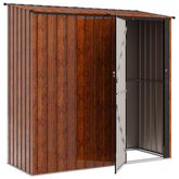 Schowki ogrodowe Brązowy 203 x 85,5 x 200 cm Metal