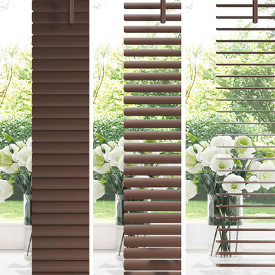 Żaluzja wenecka Ciemnobrązowy ze wzorem 213 x 120 cm 25 mm PVC