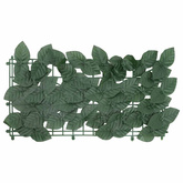 Parawan balkonowy, ciemnozielone liście, 400x100 cm