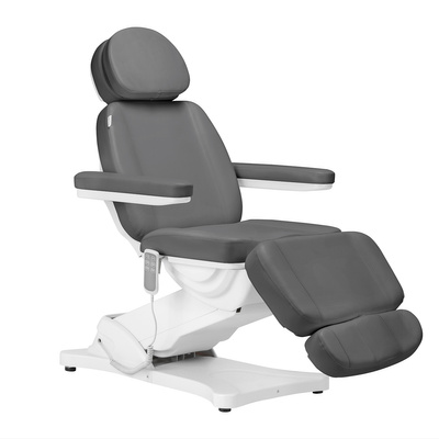 Elektryczny fotel kosmetyczny SILLON CLASSIC 3 silniki szary 148286