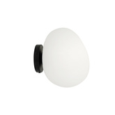 Lampa sufitowa STONES inspirowana kamieniem - designerski plafon z akrylowym mlecznym kloszem 30 cm – oświetlenie salonu i korytarza E27