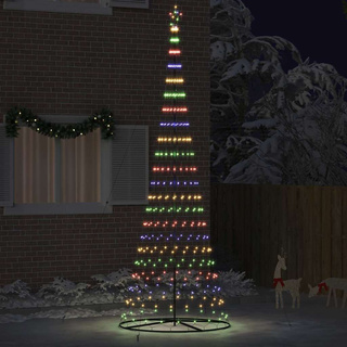 Choinka świąteczna LED z podstawą Wielokolorowe 399 cm Metal