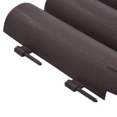 Obrzeża trawnikowe, 36 szt., brązowe, 10 m, PP