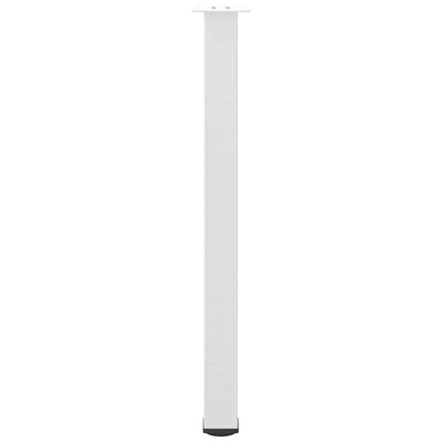 Nogi do stołu barowego 4 szt. Białe 100-102 cm Stal