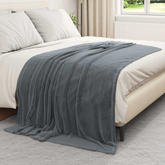 Koce narzutowe 6 pcs Ciemnoszary 150 x 200 cm Polar