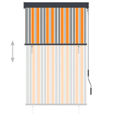 vidaXL Roleta zewnętrzna, 100x250 cm, żółto-niebieska