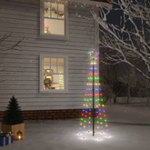 vidaXL Choinka z kołkiem gruntowym, 108 kolorowych LED, 180 cm