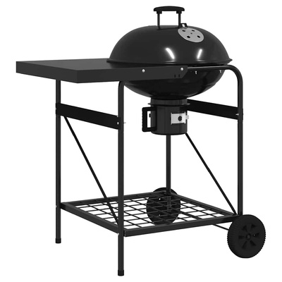 Grill na świeżym powietrzu Czarny 91 x 71 x 107 cm Metal