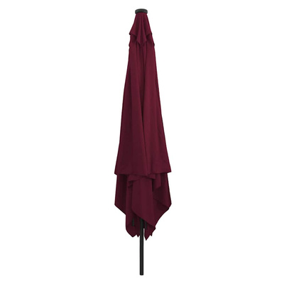 Parasolka ogrodowa Bordeaux Czerwony 295 x 295 x 245 cm