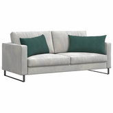 Poduszki na sofę 2 pcs Ciemna zieleń 80 x 40 cm