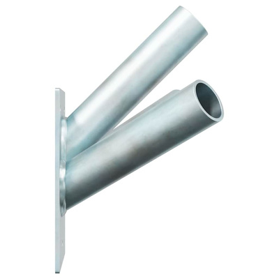 Uchwyt na maszt flagowy Srebrny 10,5 x 7,5 x 0,2 cm Stal