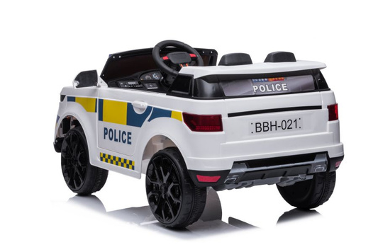 Auto Na Akumulator BBH-021 Światła LED Muzyka Pilot Policyjne Białe