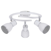 Lampa sufitowa biała/chrom spirala 3xE14 Fido 98-63380