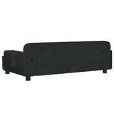 vidaXL Legowisko dla psa, czarne, 90x53x30 cm, aksamit