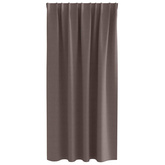 Firany blackout z kółkami 2 pcs Ciemny brąz 175 x 140 cm
