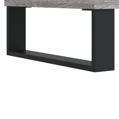 vidaXL Biurko, szary dąb sonoma, 140x50x75 cm, materiał drewnopochodny