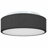 Lampa Sufitowa Z reflektorami Czarny 38 x 38 x 13,5 cm tkanina