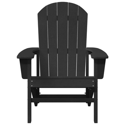 Krzesło Adirondack Czarny HDPE