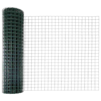 Ogrodzenie Euro 1 x 25 m Żelazo pokryte PVC zielony