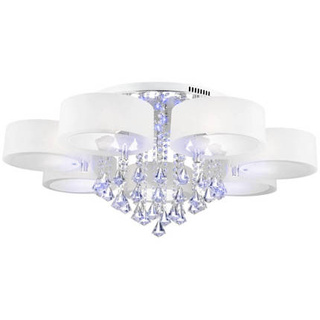 lampa sufitowa led kryształ ANTILA srebrny Nowoczesna